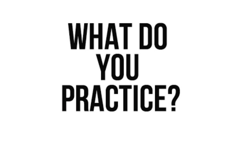 Lo que practiques es en lo que serás&nbsp;bueno